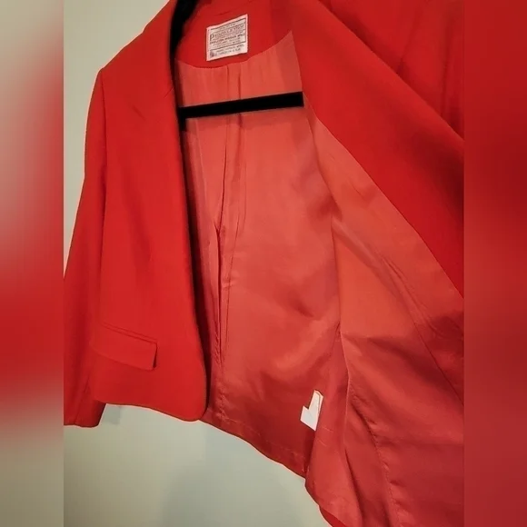 Vintage Pendleton Red Wool Petite Size 8 Coat